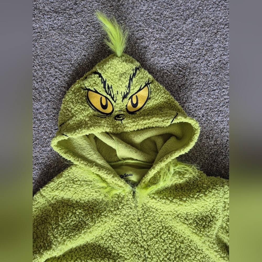 How The Grinch Stole Christmas Dr Seuss Adult Onesie - Picture 2 of 5
